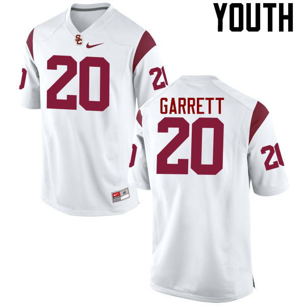 Youth #20 Mike Garrett USC Trojans College Football Jerseys-White - Click Image to Close